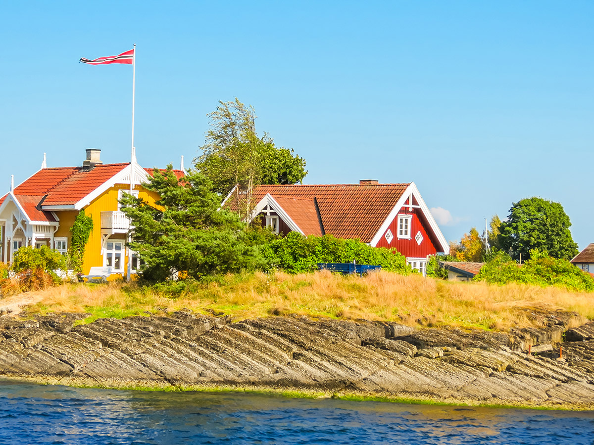 Små sommerhus i Oslofjorden